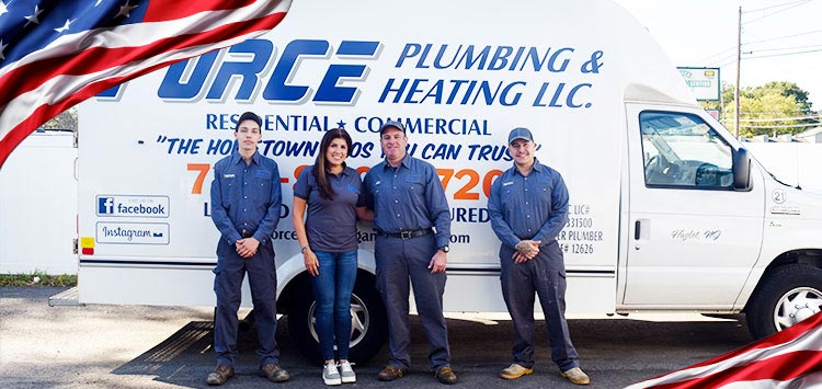 Force Plumbing & Heating LLC Trucks