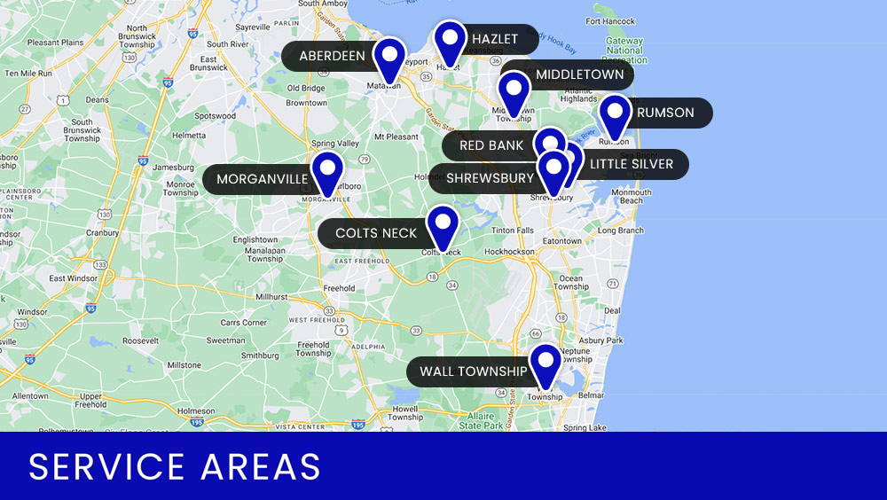 Areas We Serve In Monmouth County